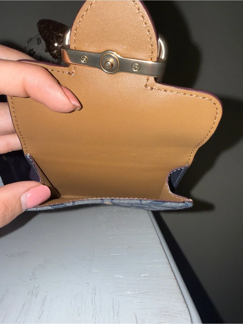 Coach Navy Small Morgan Wallet